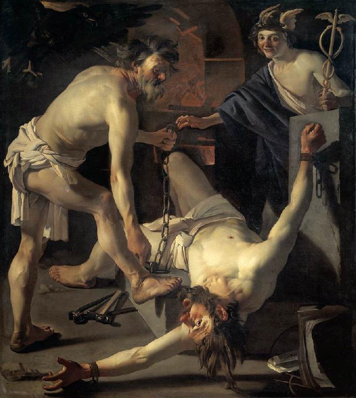 BABUREN, Dirck van Prometheus Being Chained by Vulcan China oil painting art